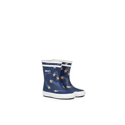 Afbeelding van Aigle BABY FLAC PLAY Unisex Regenlaarzen voor kinderen, Maat: 19, Navy blue Natuurrubber