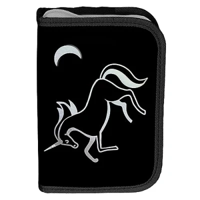 Afbeelding van Unicorn Gevuld Etui, Believe 19,5 x 13 3,5 cm 22 st. Polyester