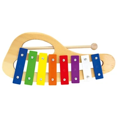 Afbeelding van Bino Xylofoon 8 toons Junior 31 Cm Metaal/hout 2 delig