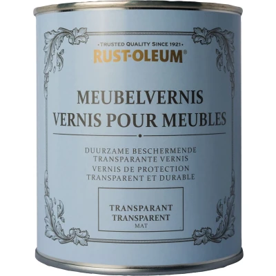Afbeelding van Rust oleum meubelvernis mat 750 ml, transparant, blik