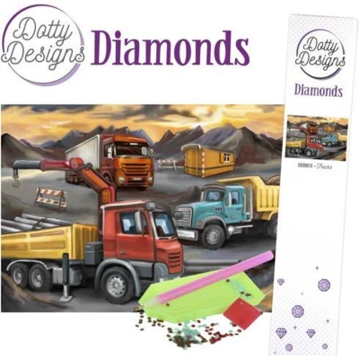 Afbeelding van Dotty Designs Diamonds Trucks