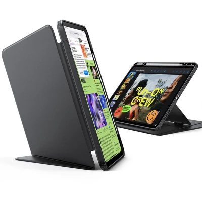 Afbeelding van ESR Flip Hybrid Hoes Geschikt voor Apple iPad Air 13 (2024/2025) Book Case Zwart