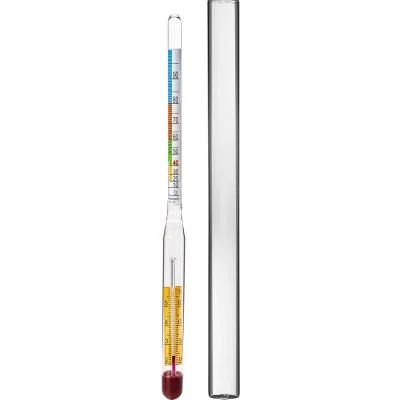 Afbeelding van Alcoholmeter met thermometer