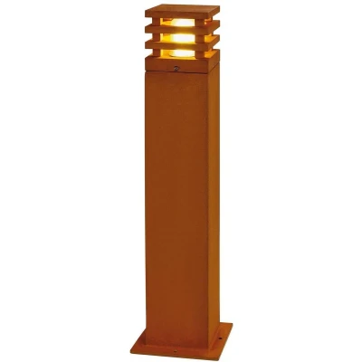 Afbeelding van SLV buiten sokkellamp Rusty Square 70 E27 geroest staal