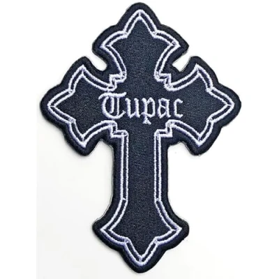 Afbeelding van Tupac Cross Patch Zwart