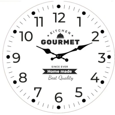 Afbeelding van Muurklok Versa Gourmet Hout 4 x 30 cm