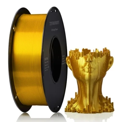 Afbeelding van Silk PLA Filament 1.75mm TINMORRY 3D Printer 1kg 1 spoel Gold