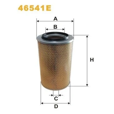 Afbeelding van WIX FILTERS 46541E Luchtfilter 383 227 Filter insert MERCEDES BENZ: T2/LN1 Box Body / Estate