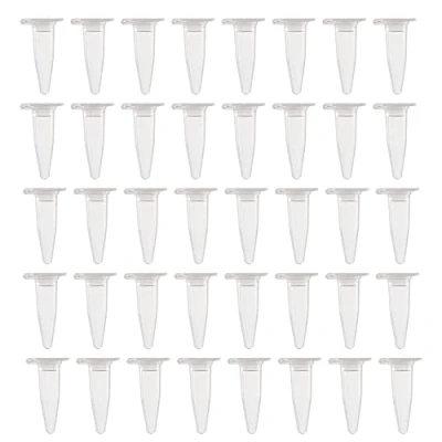 Afbeelding van HUAZIZ 500 Stuks 0.2ml Plastic Centrifugeerbuis Conische Laboratorium Buizen Monster Container met Snap Cap voor Analyse