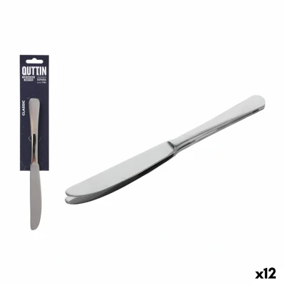 Afbeelding van Messen Set Quttin Classic Zilverkleurig Roestvrij staal 21,6 x 1,8 cm 2 Onderdelen (12 Stuks)