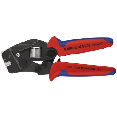 Afbeelding van Knipex 975309 Zelfinstellende krimptang voor adereindhulzen met voorinvoering 190mm