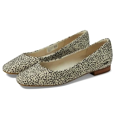 Afbeelding van TOMS Briella platte ballerina&#039;s voor dames, Mini cheetah gevlokt van mist