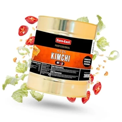 Afbeelding van Euro East Kimchi, Koreaanse Chinese kool, veganistisch en glutenvrij, stijl, licht scherp voor Europese smaak, 1 x 3000 g