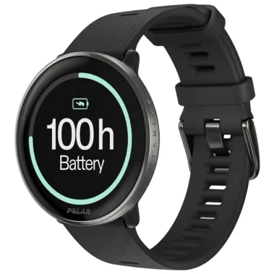 Afbeelding van Polar Ignite 3 Titanium Zwarte Siliconenband S L