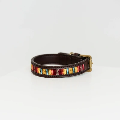 Image de Kentucky Collier Perles Artisanales Mix Orange 39,5cm