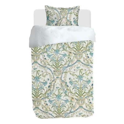 Afbeelding van M.M Linen Augusta Dekbedovertrek Eenpersoons 140x200/220 cm Gebroken Wit