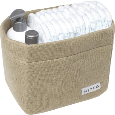 Afbeelding van Meyco Mand Small Knit Basic Taupe