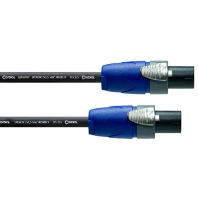 Afbeelding van Cordial Luidspreker Kabel [1x SPK stekker 1x stekker] 2 x 2.5 mm² 1.50 m Zwart