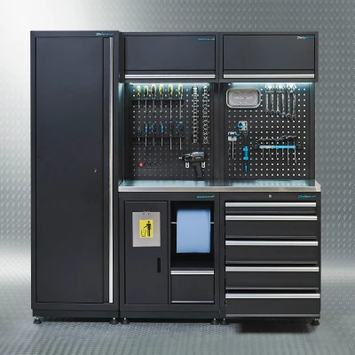 Afbeelding van Werkplaatsinrichting PREMIUM met RVS werkblad 200 cm breed
