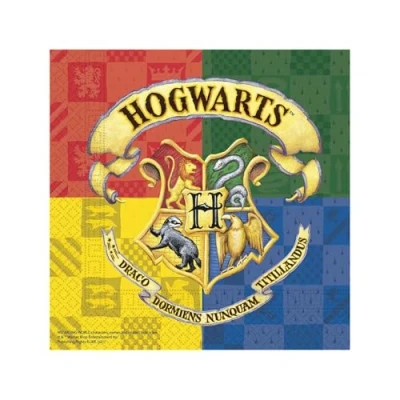 Afbeelding van Harry Potter Hogwarts servetten 33x33cm 20 stuks