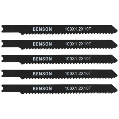 Afbeelding van Benson Universele Decoupeerzaagbladen met U Schacht voor Hout 5 delig