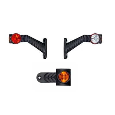 Afbeelding van Web Truck 2 x led rubberen zijmarkeringslicht, 12 V, 24 met E goedkeuring, parkeerlicht, auto, vrachtwagen, caravan, lamp, licht, wit, rood, oranje