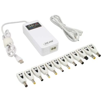 Image de InLine 26618W Universal Adaptateur secteur CA 100 240 V 90 Watt blanc