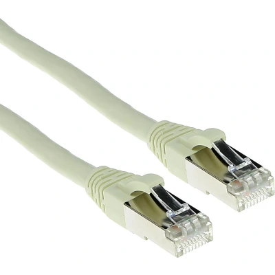 Afbeelding van ACT FB6001 SFTP CAT6A Patchkabel Snagless Ivoor 1 meter