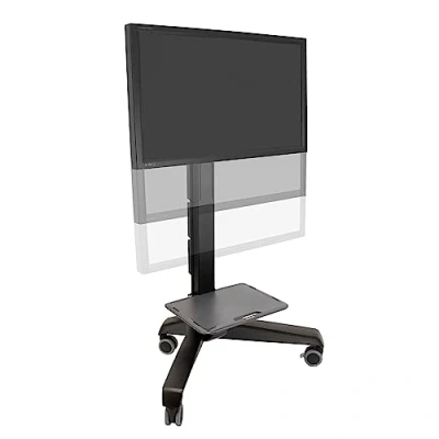 Afbeelding van Ergotron 24 191 085 Neo Flex Mobile MediaCenter VHD TV wagen Constant Force technologie, In hoogte verstelbaar 94,0 cm (37) 139,7 (55) Kantelbaar,