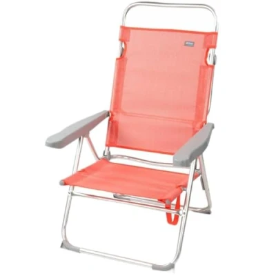 Afbeelding van Vouwbare Stoel Aktive Flamingo Koraal 48 x 99 57 cm (4 Stuks)