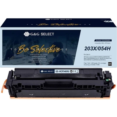 Afbeelding van G&amp;G Toner vervangt HP 203X Compatibel Zwart CF540X/Cartridge 054H Black GS HCF540X(U)