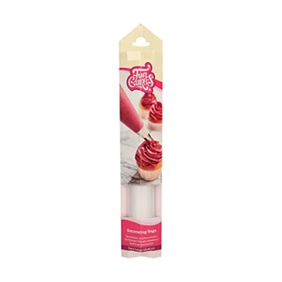Afbeelding van FunCakes Spuitzak Transparante Spuitzakken Taartdecoratie 46 cm 10 Stuks