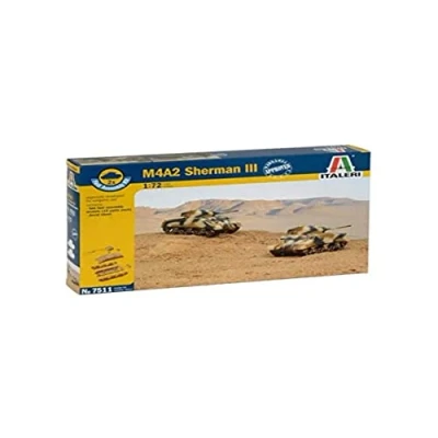Afbeelding van Italeri MI 7511 militair landvoertuig model 1:72 Montagekit Tank