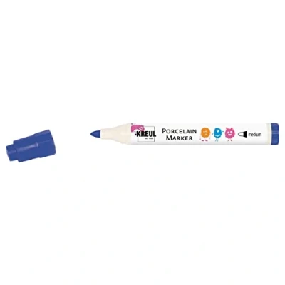 Afbeelding van Kreul, Marker, Porseleinkleuren koningsblauw (Donkerblauw, 3 mm, 1 x)
