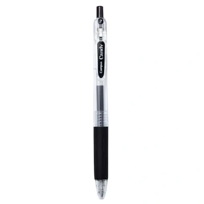 Afbeelding van Campus Candy Navulbare gelpen met 0,7 mm lijn, sneldrogende en waterbestendige (zwart, 1 stuk)