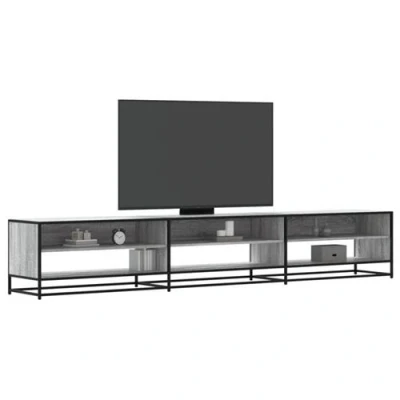 Afbeelding van vidaXL Tv meubel 270x40x46 cm bewerkt hout grijs sonoma eikenkleurig