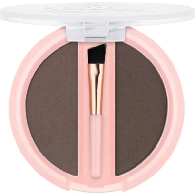 Afbeelding van Essence Brow Powder Duo Wenkbrauwpoederset, nr. 03, natuurlijk definieerbruin, veganistisch, zonder microplasticdeeltjes, nanodeeltjes, parfum, per stuk verpakt (1,8 g)