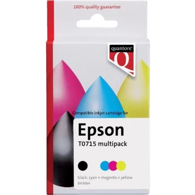 Afbeelding van Inktcartridge Quantore alternatief tbv Epson T071540 zwart + kleur