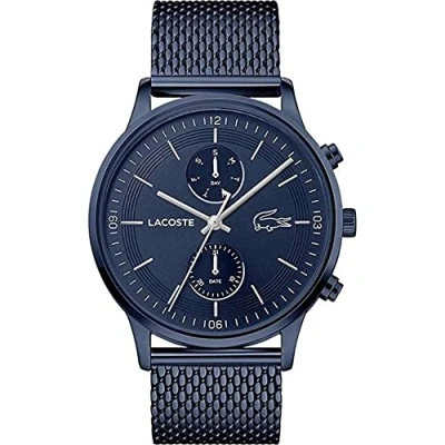 Afbeelding van Lacoste Herenhorloge, analoog, kwarts, met armband van roestvrij staal, 2011100, Blauw, armband,