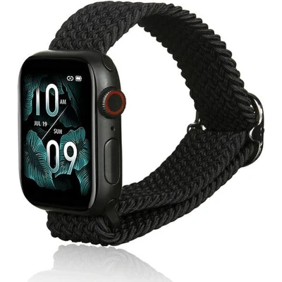 Afbeelding van Beline Apple Watch Textiel band 38/40/41mm zwart/zwart