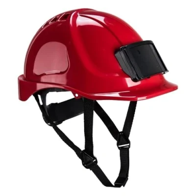 Afbeelding van Portwest PB55 Geventileerde harde helm met ID badge, rood