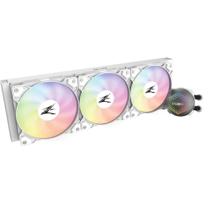 Afbeelding van Zalman ALPHA36 (White), CPU Liquid Cooler 360mm Radiator (3 x 120 mm Fan), ARGB Pump, Dual Blade Intel : LGA 2066/2011 V3/2011/1700/1200/115X