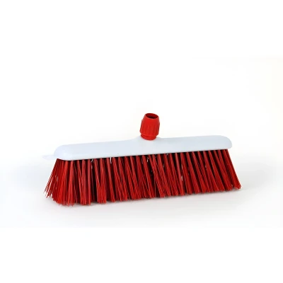 Afbeelding van Luva Straatbezem met Steelhouder 30 cm Rood/Wit