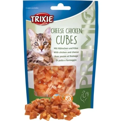 Afbeelding van Trixie Premio Blokjes Kattensnack Kaas Kip 50 g