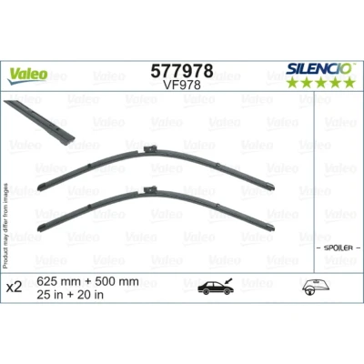 Afbeelding van Ruitenwisser Valeo 577978 Voor Flat blade wisserblad AUDI: Q8, A6 C8 Avant, Q7