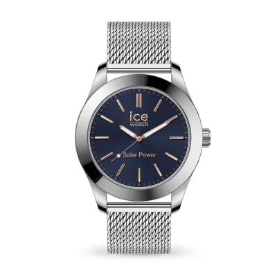 Afbeelding van ICE Watch steel Silver dark blue 023794 Horloge Staal Zilverkleurig Ø 40 mm