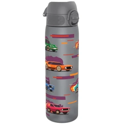 Afbeelding van ION8 Drinkfles, 500 ml, lekvrij, gemakkelijk te openen, veilige vergrendeling, vaatwasmachinebestendig, BPA vrij, draaggreep, past in bekerhouders, reinigen, sportwagens