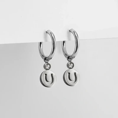 Image de Ponytail&amp;Co Boucles d&#039;oreilles avec Pendentif Fer à Cheval Acier