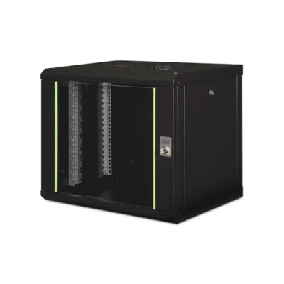 Afbeelding van Digitus DN 19 09 U SW 19inch wandkast (b x h d) 600 509 450 mm 9 HE Zwart (RAL 9005)