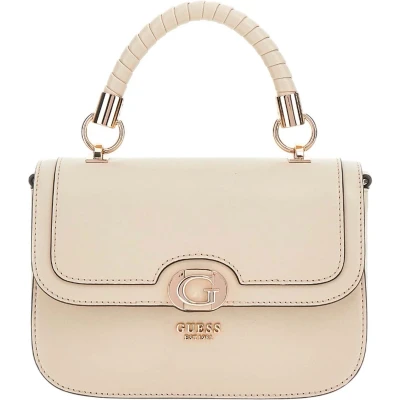 Afbeelding van GUESS Handtas Schoudertas Orlina Top Handle Flap Bag Taupe